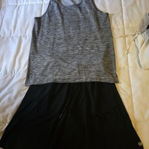 lululemon athletica Men's Black Athletic Shorts And Tank Top Sz Small
